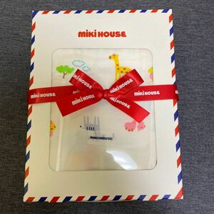 ミキハウス ガーゼバスタオル【BOX付き】 mikihouse 新品未使用