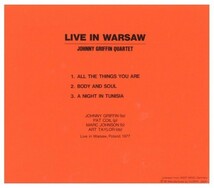 即決・送料無料(2点で)◆ジョニー・グリフィン Johnny Griffin◆ライヴ・イン・ワルシャワ◆国内盤・解説付 アート・テイラー【m8812】_画像2