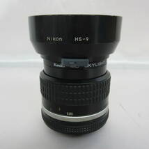 (12-4)　Nikonニコン　Ai-S　NIKKOR 　85㎜　F2　ニコン　Fマウント　336479　レンズフード付き　Nikon　HS-9_画像3