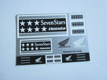 Seven Stars HONDA Racing セブンスター ホンダ レーシング ステッカー/デカール 自動車 バイク レーシング F1 スポンサー ① S88_画像3