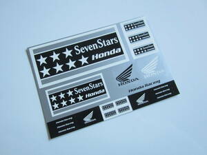 Seven Stars HONDA Racing セブンスター ホンダ レーシング ステッカー/デカール 自動車 バイク レーシング F1 スポンサー ② S88