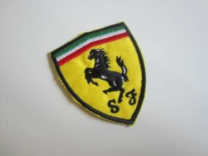 フェラーリ Ferrari イタリア 馬 黄色 外車 ワッペン/刺繍 エンブレム 自動車 レーシング F1 ビンテージ スポンサー 160