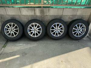 スタッドレス4本SET 残溝7mm Exceeder 15インチ TOYO OBSERVE GIZ2 195/65R15 80系ヴォクシーVOXYノア