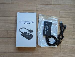 【ほぼ新品だけど難あり】PS2用HDMIコンバーター HDMI ADAPTER FOR PS1/PS2