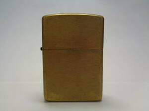 ZIPPO ジッポ 無地 ゴールドカラー 底面刻印 K 14 喫煙具 オイルライター 中古品 管理ZI-79-LP-2