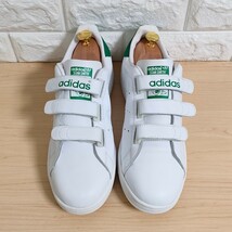 【大人気アイテム】アディダス オリジナルス adidas originals スタンスミス STAN SMITH ベルクロ 27.0cm 011617 白 緑 天然皮革 レザー_画像2