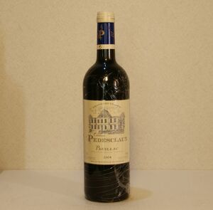 （赤ワイン）シャトー・ペデスクロー２００４　Chateau Pedesclaux Pauillac 13% 750ml フランス　f765