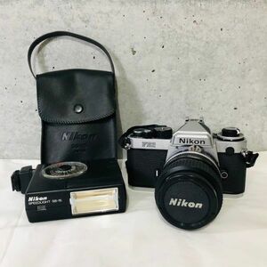 tk【80】Nikon　ニコン　フィルムカメラ　35～70ｍｍ　1：3.3～4.5　FE2　SPEEDLIGHT　SB-15　ジャンク