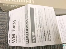 【通電動作未確認】SONY WALKMAN WM-F404 カセットウォークマン ソニー 1円~　S2582_画像2