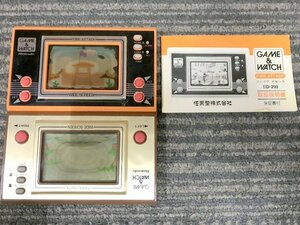 【通電動作未確認】任天堂 GAME&WATCH ID-29 ファイアアタック PR-21 パラシュート ゲームウォッチ 2個セット 1円~　S2757