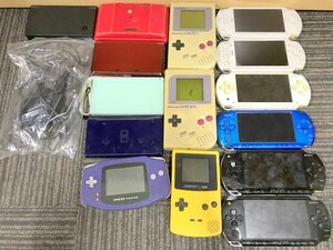 【ジャンク品】Nintendo DMG-01 ゲームボーイ AGB-001 アドバンス CGB カラー TWL DSi SONY PSP-1000 3000 他 15個セット 1円~　S2738