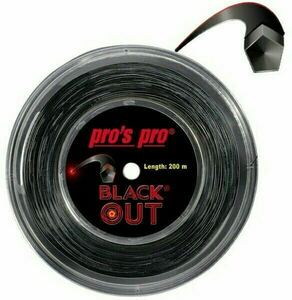 pro'spro プロズプロ BLACK OUT 200m 1.24mm NEWパッケージ ポリエステルガット