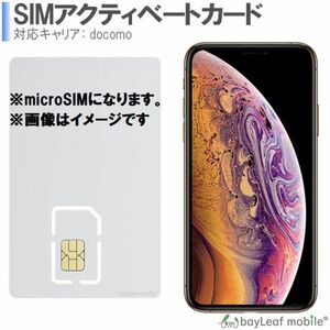 iPhone対応 アクティベートカード アクティベーションカード microSIM docomo対応