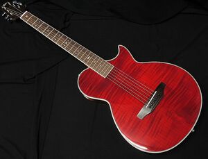 ARIA APE-100 SR light trunk electric acoustic guitar electric acoustic guitar side sound hole Fishman see-through red 