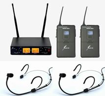 SOUNDPURE SPH8022-WEMBK2mk2 サウンドピュア ν8022e ヘッドセットマイク2本 2CH受信機 ワイヤレスマイクセット_画像1