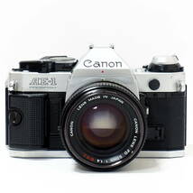 Canon AE-1 PROGRAM SILVER FD 50mm F1.4 S.S.C. 大人気フィルム一眼レフセット 35mmFilm Single-Lens Reflex Camera ヴィンテージキヤノン_画像1