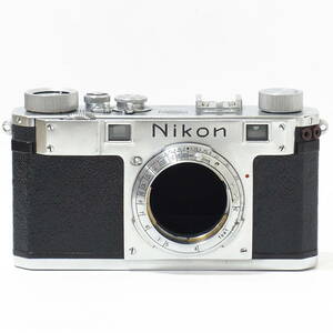 Nikon S Body No.6094390 NIPPON KOGAKU TOKYO MADE IN OCCUPIED JAPAN 赤目 M 表記なくなったS最初期1951年頃オリジナル 貴重コレクション