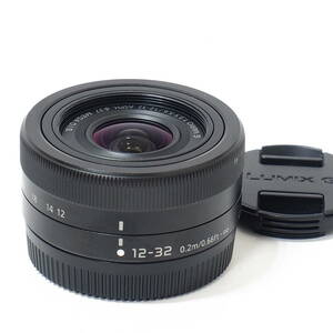 Panasonic LUMIX G VARIO 12-32mm F3.5-5.6 ASPH. MEGA O.I.S. H-FS12032 BLACK 35mm換算 24-64mm 手ブレ補正搭載 超軽量コンパクトズーム