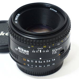 Ai AF NIKKOR 50mm F1.8 New for Nikon F Mount 35mm Full Frame FX Format フルサイズ対応 標準レンズ ベーシック D6 D5 D850 D780 Dfなど