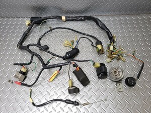 1364 スーパーカブ90 カスタム メインハーネス CDI イグニッションコイル スターターリレー ホーンなど HA02-1901… セル付き 12V ホンダ