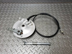 1369 スーパーカブ90 カスタム フロントブレーキパネル ビッグドラム メーターケーブル HA02-2610… セル付き 12V ホンダ