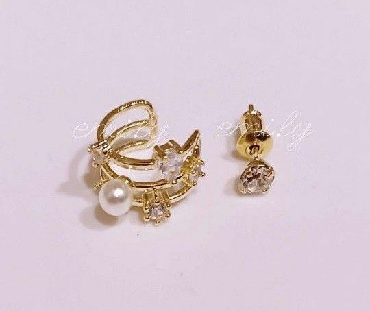 ・イヤカフ & ピアス 2点set・