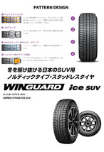 送料無料 ネクセン スタッドレスタイヤ NEXEN WINGUARD ice SUV ウィンガードアイスエスユーブイ 225/55R18 102T XL 【2本セット 新品】_画像2