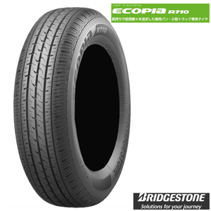 送料無料 ブリヂストン 商用バン・小型トラック専用タイヤ BRIDGESTONE ECOPIA R710 エコピアR710 155/80R14 88/86N 【2本セット 新品】