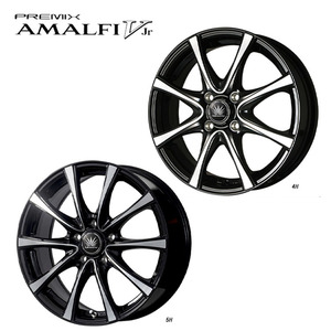 送料無料 プレミックス AMALFI V Jr 6J-15 +53 5H-114.3 (15インチ) 5H114.3 6J+53【4本セット 新品】