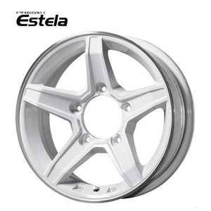 送料無料 プレミックス ESTELA 5.5J-15 +5 5H-139.7 (15インチ) 5H139.7 5.5J+5【2本セット 新品】