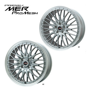 送料無料 プレミックス MER-PROMESH 6.5J-17 +42 4H-100 (17インチ) 4H100 6.5J+42【1本単品 新品】