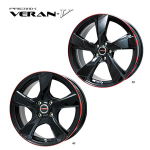 送料無料 プレミックス VERAN-V 6.5J-16 +38 5H-100 (16インチ) 5H100 6.5J+38【1本単品 新品】