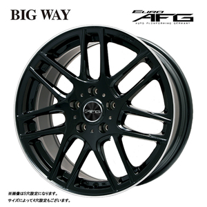 送料無料 ビッグウェイ EURO AFG 8.5J-20 +56 5H-108 (20インチ) 5H108 8.5J+56【1本単品 新品】