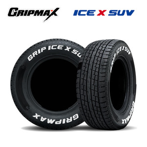 送料無料 グリップマックス スタッドレスタイヤ GRIP MAX GRIP ICE X SUV ホワイトレター 255/70R18 116T XL 【1本単品 新品】