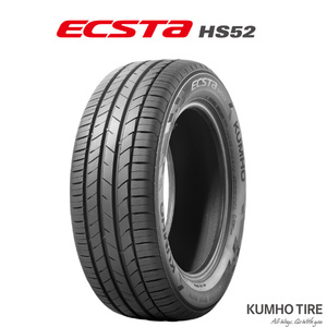 送料無料 クムホ 夏 サマータイヤ KUMUHO ECSTA HS52 エクスタ エイチエス52 195/45R16 84V XL 【1本単品 新品】