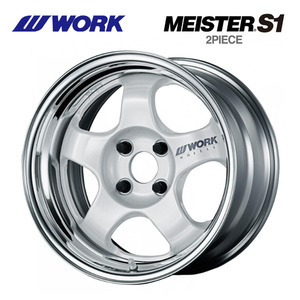 送料無料 ワーク MEISTER S1 2PIECE STANDARD 9J-15 +74～－15 4H-100 (15インチ) 4H100 9J+74～－15【1本単品 新品】