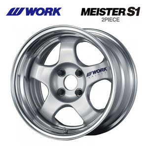 送料無料 ワーク MEISTER S1 2PIECE BIG CALIPER 8.5J-15 +57～－18 5H-114.3 (15インチ) 5H114.3 8.5J+57～－18【1本単品 新品】