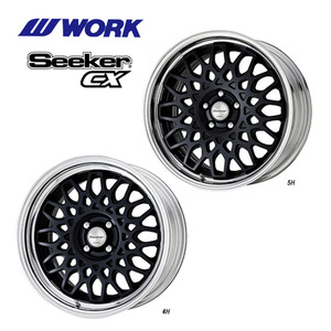 送料無料 ワーク Seeker CX STANDARD Adisk 8.5J-18 +63～1 4H-100 (18インチ) 4H100 8.5J+63～1【2本セット 新品】