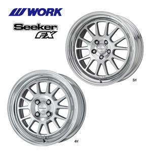 送料無料 ワーク Seeker FX DEEP RIM Odisk 7J-17 +55～30 5H-100 (17インチ) 5H100 7J+55～30【4本セット 新品】