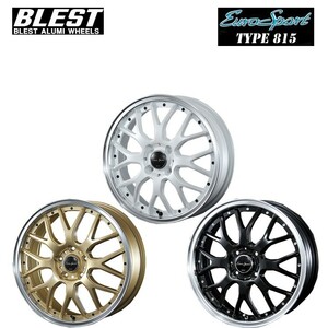 送料無料 ブレスト Euro Sport Type815 6J-16 +40 4H-100 (16インチ) 4H100 6J+40【4本セット 新品】