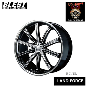 送料無料 ブレスト DON CORLEONE LAND FORCE BC SL 9J-20 +45 5H-114.3 (20インチ) 5H114.3 9J+45【4本セット 新品】