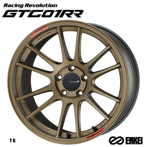 送料無料 エンケイ Racing Revolution GTC01RR (TG) 8J-18 +45 5H-114.3 (18インチ) 5H114.3 8J+45【2本セット 新品】