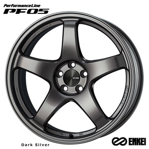 送料無料 エンケイ PerformanceLine PF05 (DS) 9J-18 +40 5H-100 (18インチ) 5H100 9J+40【2本セット 新品】