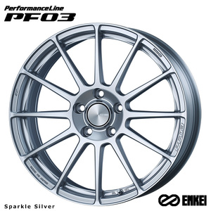 送料無料 エンケイ PerformanceLine PF03 (SS) 6J-15 +45 4H-100 (15インチ) 4H100 6J+45【4本セット 新品】