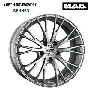 送料無料 阿部商会 MAK RENNEN 11J-20 +70 5H-130 (20インチ) 5H130 11J+70【4本セット 新品】