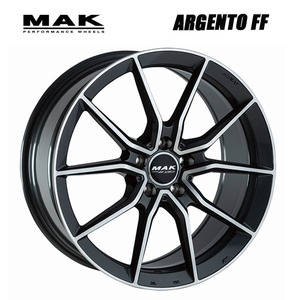 送料無料 阿部商会 MAK ARGENTO FF 8J-18 +33 5H-112 (18インチ) 5H112 8J+33【4本セット 新品】