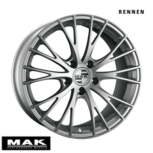 送料無料 マック RENNEN 11J-20 +52 5H-130 (20インチ) 5H130 11J+52【2本セット 新品】