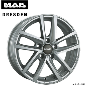 送料無料 マック DRESDEN 6.5J-16 +42 5H-112 (16インチ) 5H112 6.5J+42【1本単品 新品】