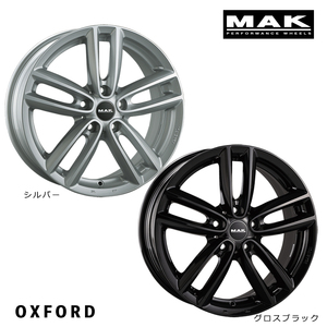 送料無料 マック OXFORD 7J-16 +52 5H-112 (16インチ) 5H112 7J+52【4本セット 新品】