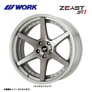 送料無料 ワーク ZEST ST1 STANDARD Rdisk 8J-20 +35～18 5H-114.3 (20インチ) 5H114.3 8J+35～18【2本セット 新品】